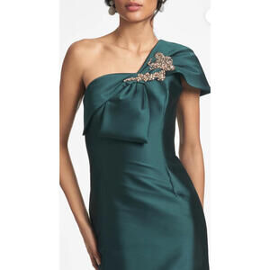 Sachin & Babi Ines Gown Dark  Forest Green, Size 4   MSRP $995    SOLD OUT